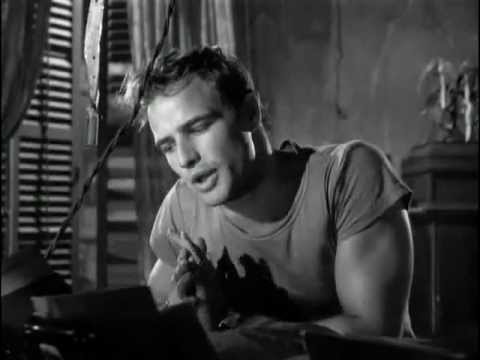 Marlon Brando in "a streetcar named desire"