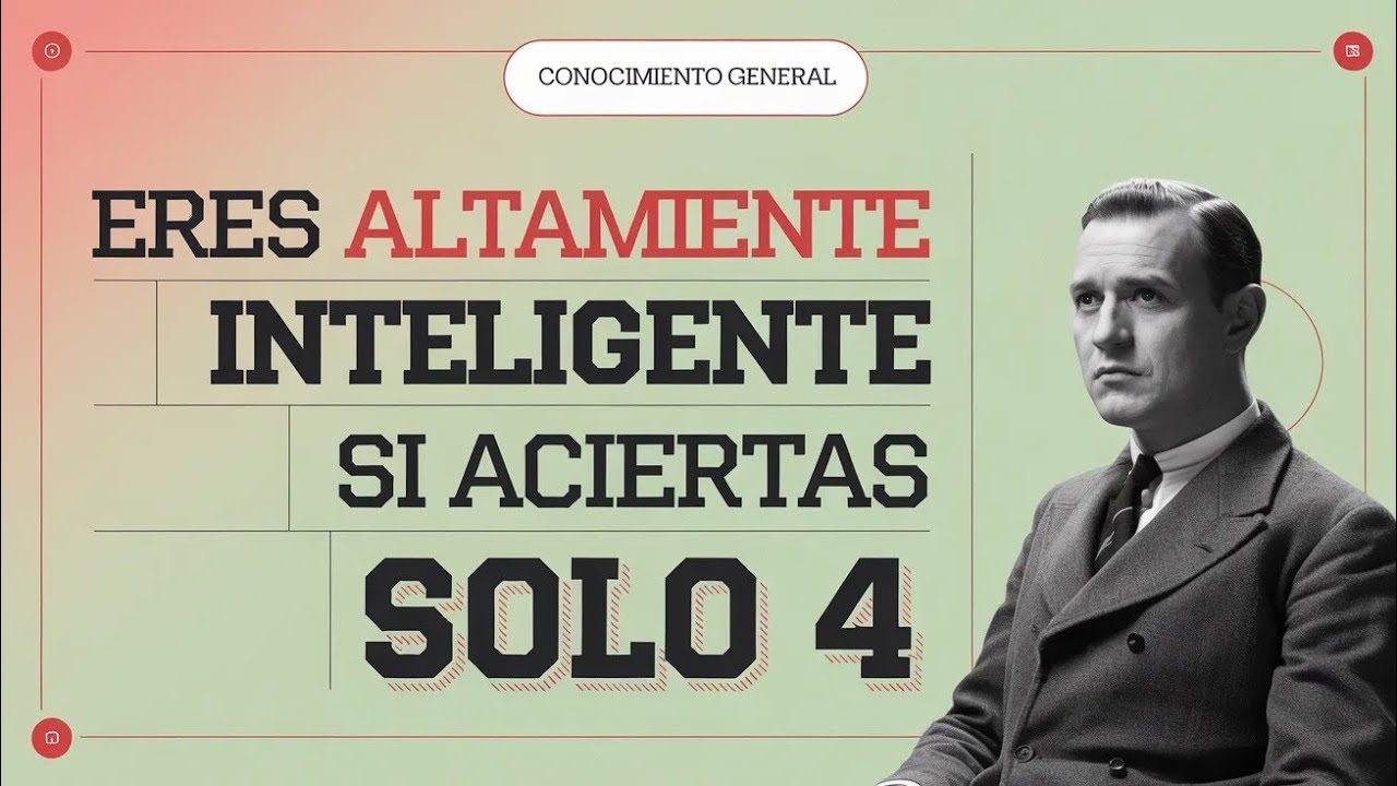 ERES ALTAMENTE INTELIGENTE SI ACIERTAS SOLO 4 🤯 | Test de IQ Imposible