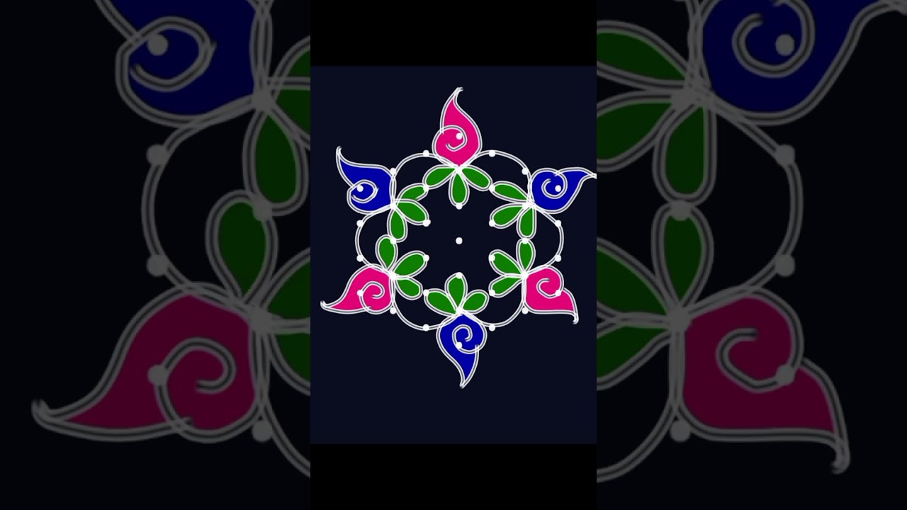Simple and Easy Rathsapthami Rangoli 🌺 Traditional Rangoli 🌷 Festival Rangoli 🌷 Rathmuggu🌷