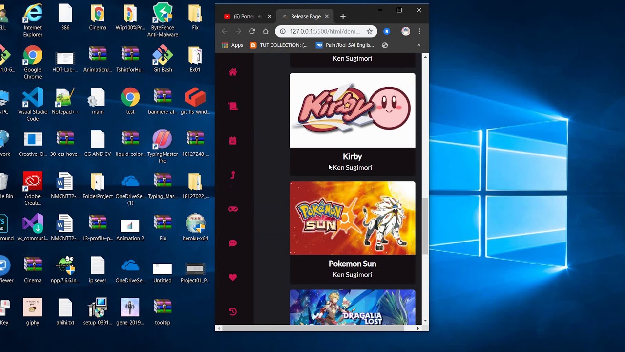 Project Game Html Game Web Project with HTML,CSS and Javascript - YouTube
