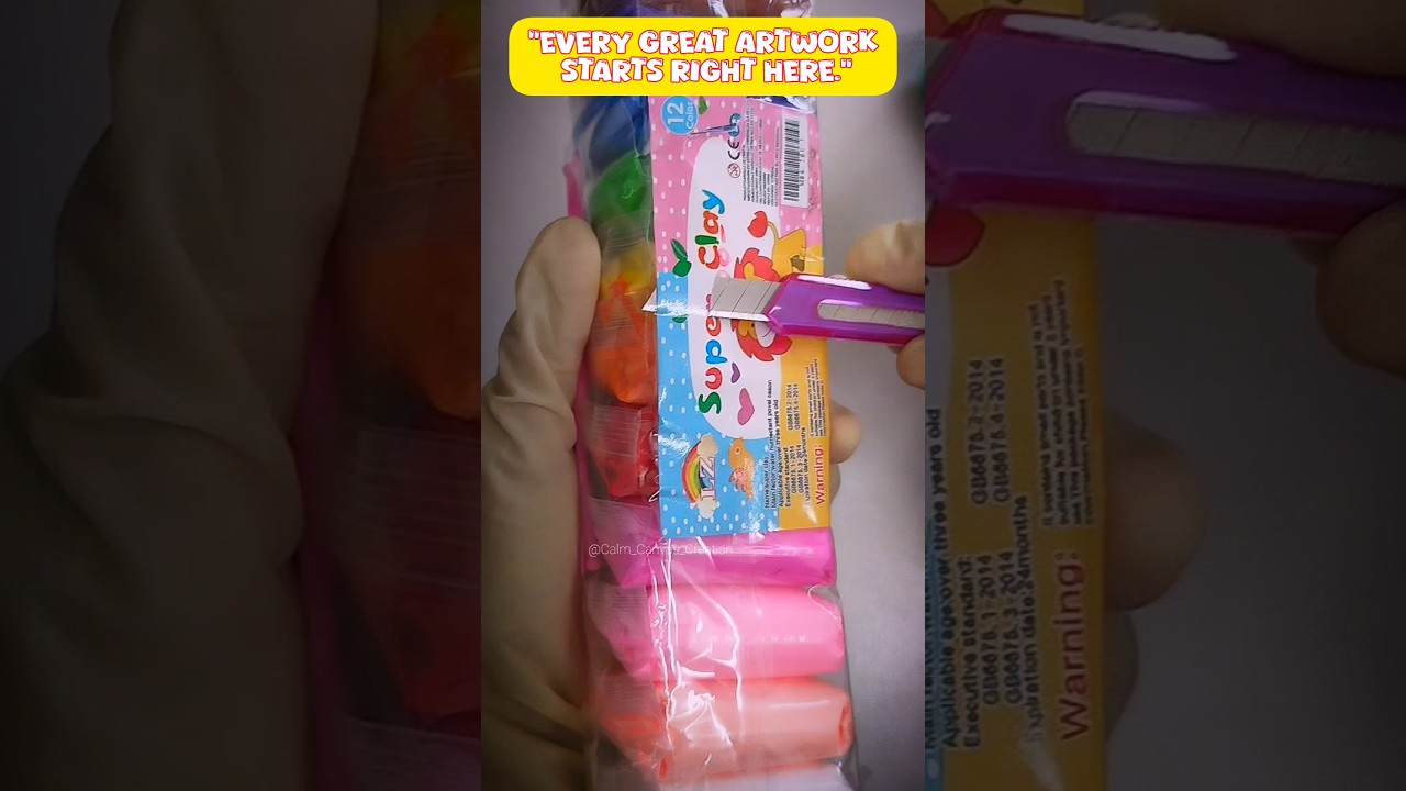 “New Air Dry Clay Unboxing | First Touch ASMR”