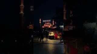 Blue mosque during holy Ramadan