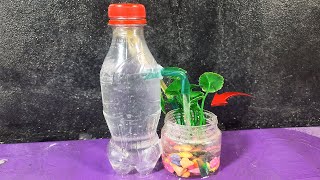 DIY - How to make tabletop water fountain at home using plastic bottle
