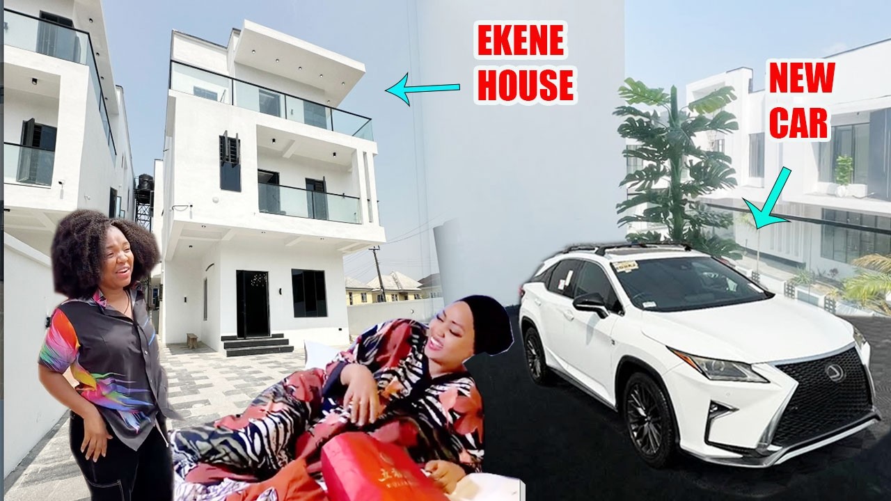 Regina Daniels Shuts Down Ekene Umewa House &  Buys Her A CAR During Her Visit