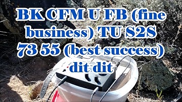 SOTA Activation CW Prosigns and Abbreviations at Blue Knoll, UT