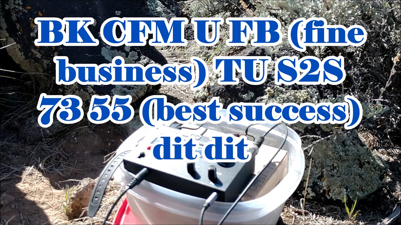 SOTA Activation CW Prosigns and Abbreviations at Blue Knoll, UT