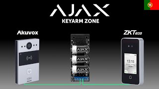 Ajax Keyarm Zone Armar E Desarmar Sistema De Alarme Com Dispositivos Zkteco E Akuvox