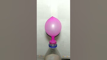 Plastic bottle and balloon#shorts#short#powergear