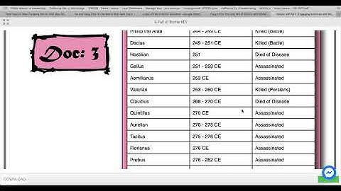 Fall of Rome DBQ Instructions and Help
