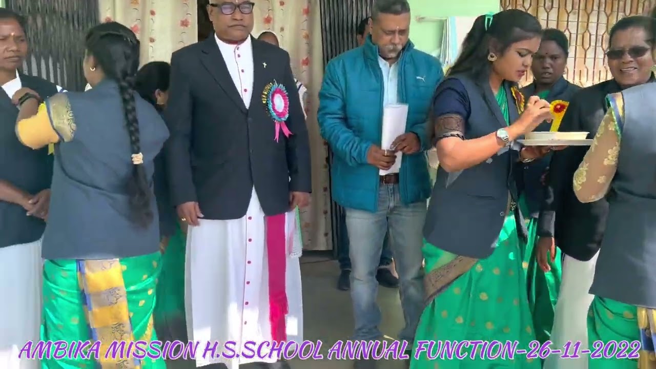 AMBIKA MISSION H.S. SCHOOL BIRNIBERA ANNUAL FUNCTION 26.11.2022 BAND DISPLAY .. GIRLS GROUP