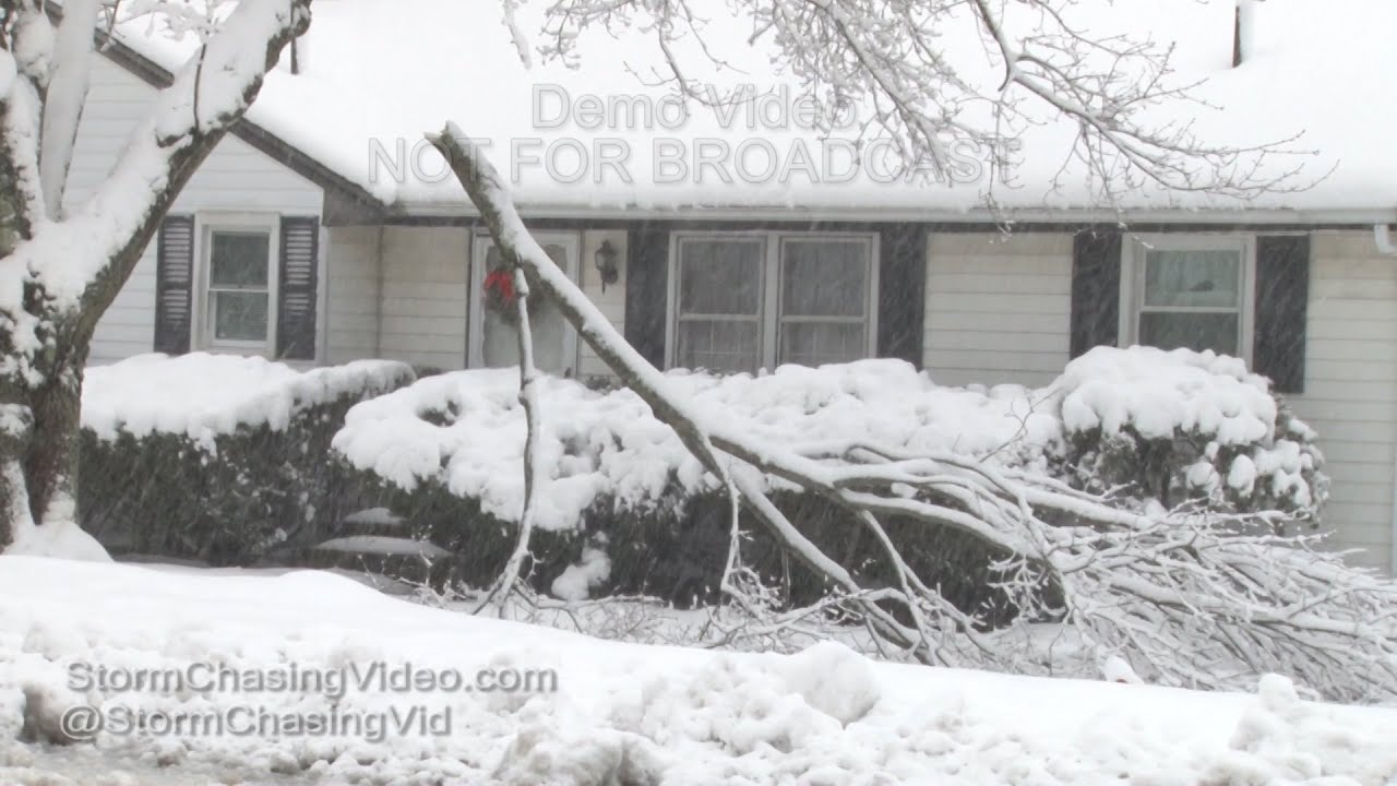 Worcester, MA Damaging Wet Snow - 2/5/2016