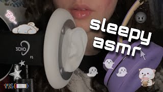 asmr | 3dio deep ear attention + Headphone Immersion ( q-tip, mouth sounds, inaudible, close up )
