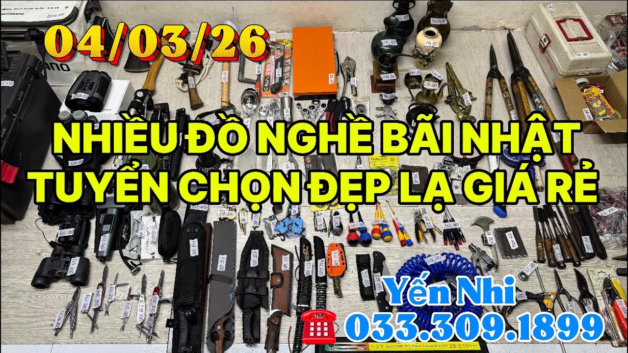 🟡🟡🟡CLIP 302,MÃ E,ỐNG NHÒM NIKON,DAO VIC,KÌM LEATHERMAN,VÍT ANEX,BÌNH ĐỒNG,KÉO BONSAI... ☎️0333091899