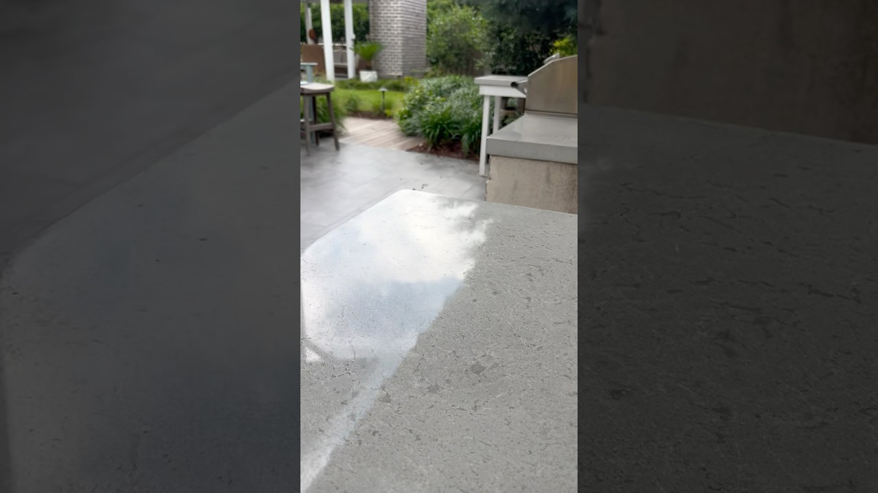 Polished concrete countertop 