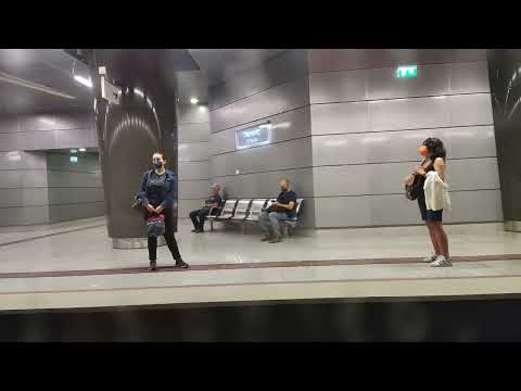 New athens metro stations as you see them from the train pov