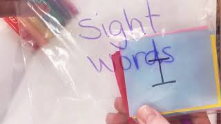 Learning with Littles- Rainbow writing sight words