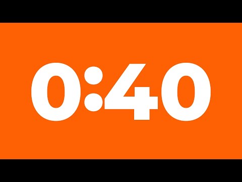 40 Second Timer With Music | 40 Second Clock | Forty Seconds