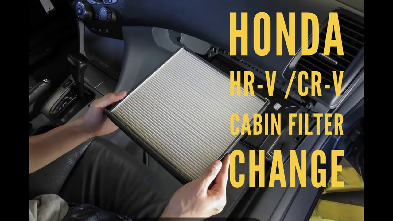 How to change cabin filter on a Honda HRV CRV - YouTube