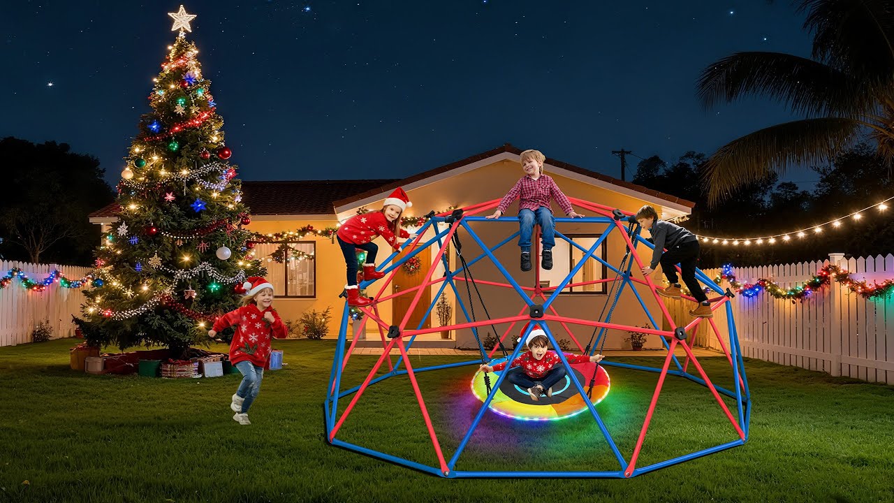 New Hapfan Climbing Dome Assembly Video(AD0203L-Dynamic Red & Blue)