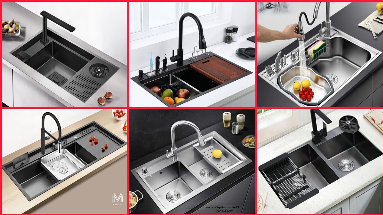 Double sink designs for kitchens kitchen stylish sink designs YouTube