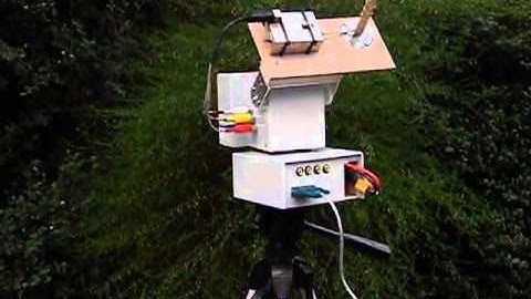 DIY antenna tracker V2 testing