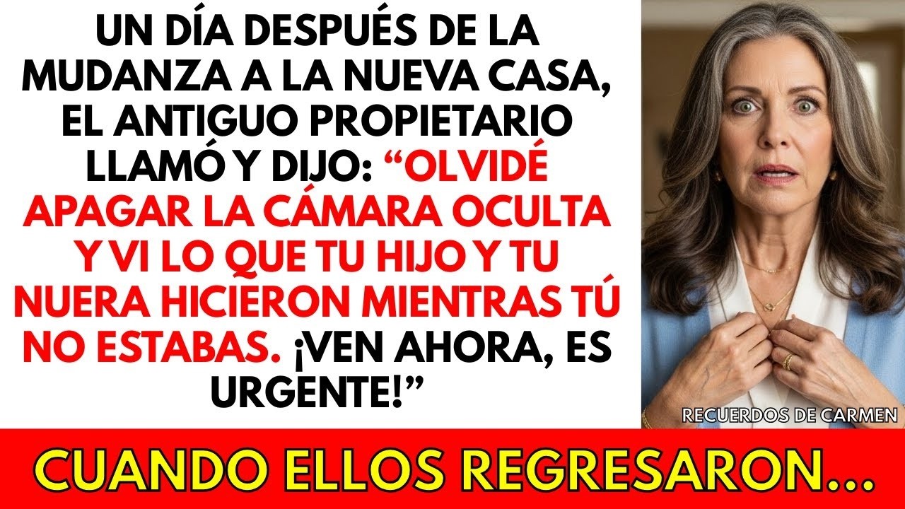 Después de la mudanza, el antiguo propietario llamó: “Olvidé la cámara oculta y vi lo que hicieron.”