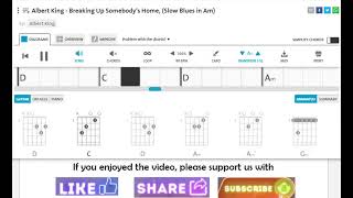 Albert King   Breaking Up Somebody&#39;s Home, Slow Blues in Am,