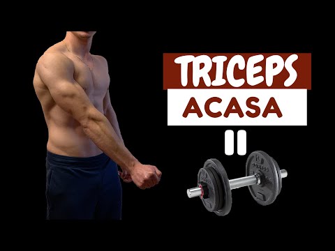 Video: Cum Să Construiești Triceps Cu Gantere