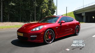 WhipAddict: Kandy Red Porsche Panamera on Amani Forged 24s by CJ Customs