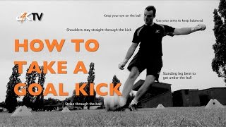Goalkeeper Training - How to take a goal kick