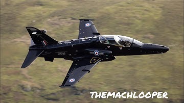 MACH LOOP: RAF HAWK T2  LOW LEVEL AT LFA7