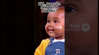 Bébé… tu veux être millionnaire ou milliardaire ? #bebe #bebes #bebek #bebê #bébé