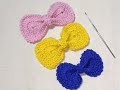 فيونكه كروشيه للتزيين _Crochet easy bow