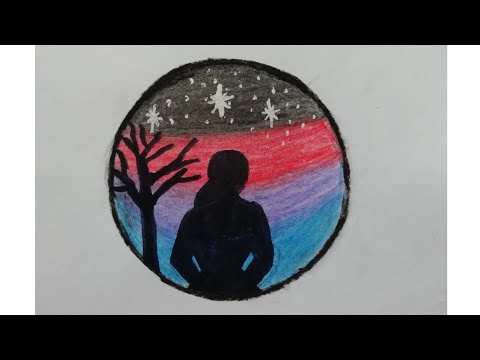 easy drawing for beginners || color pencil drawing || step by step