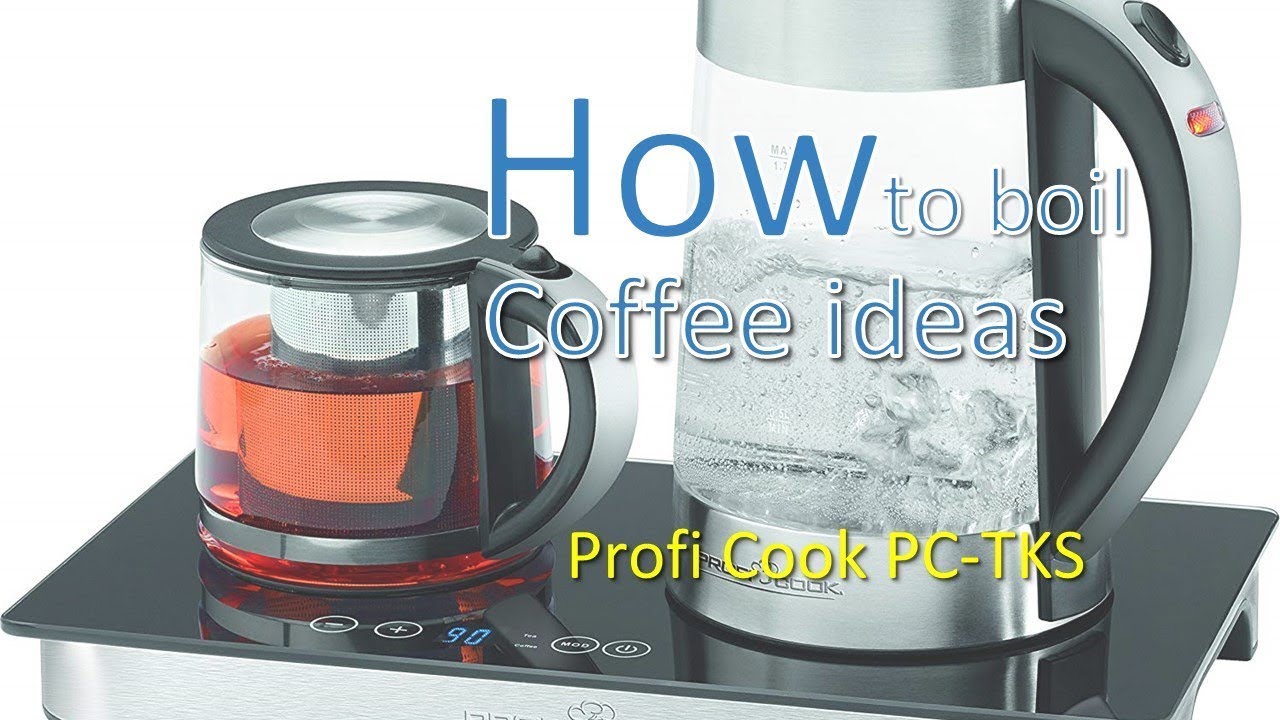 🍵🍵🍵 Profi Cook PC-TKS 1056 Wasserkocher Teestation Kaffeestation -  YouTube