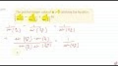 IIT JEE TRIGONOMETRIC FUNCTIONS The positive integer value of `n gt 3` satisfying the equation `1...