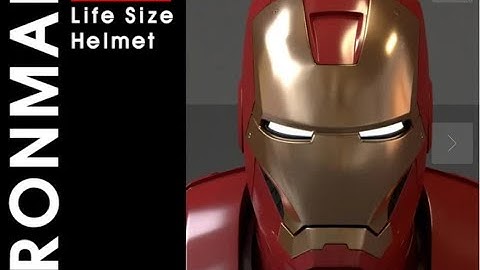 3D Printed, Wearable, Functional Mk3 Iron Man Helmet!