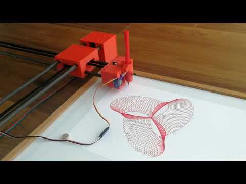 arduino drawing machine, first cycloid plot