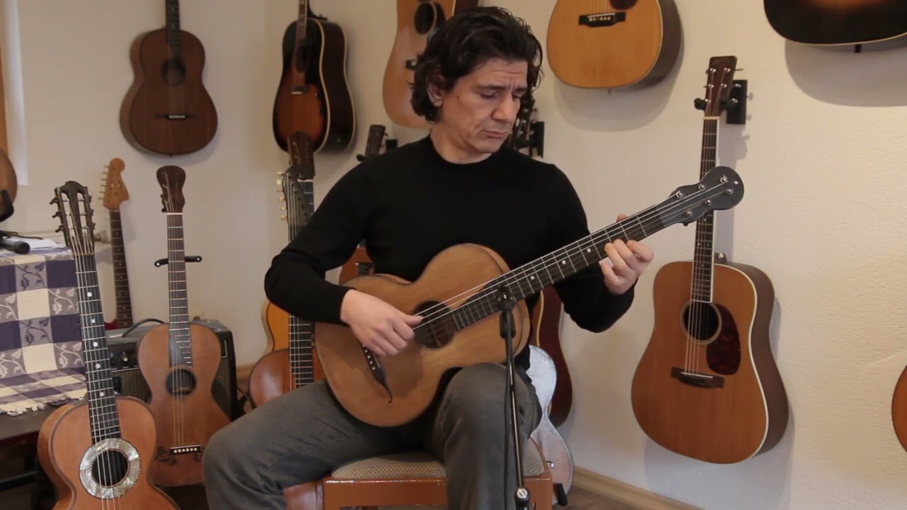 Close to an original Johann Georg Stauffer guitar ... Bernard Enzensperger ~1850 ... collectable!!