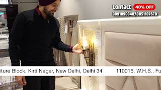 Cheapest Double Bed Store | Furniture For home | Kirti Nagar Furniture Market #shorts #beddesign