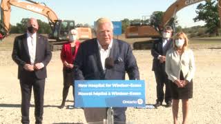 Premier Ford provides an update in Tecumseh | Oct 18