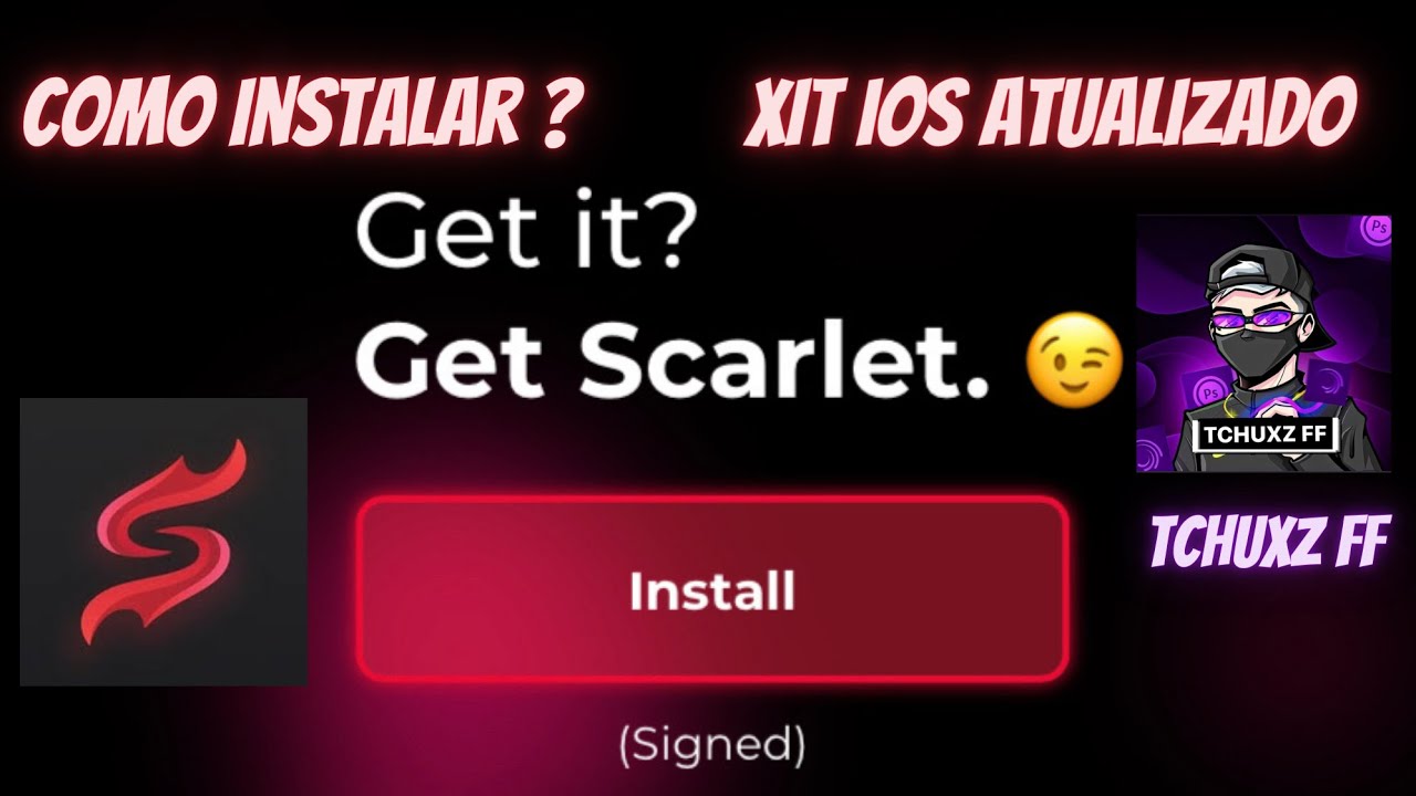 XIT IOS GRÁTIS PELO SCARLET ATUALIZADO - ANTI BAN - HACK PARA RANQUEADA - FREE  FIRE 