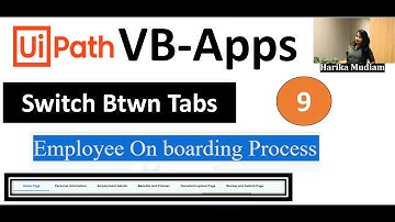 How to Switch between Tabs - UiPath Apps - Demo - Employee Onboarding Process - Real time Use Case