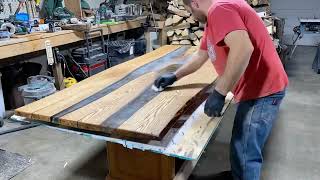 Epoxy River Table Part 3