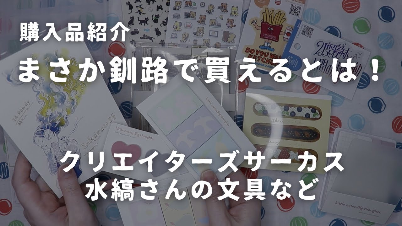 【購入品】釧路でも買えた！クリエイターズサーカスや水縞さんの文房具｜3COINSのふせんが可愛い　＃763