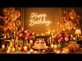 February Birthday Ambience 💕 Romantic Blush Celebration | Candlelight &amp; Roses