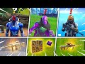 ALL BOSSES and MYTHICS in Fortnite Season 2! (Origin, Dr Slone, Huntmaster Saber)