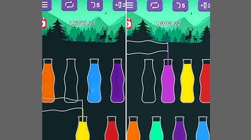Water Sort Puzzle | Level 21 and 22 | Solution