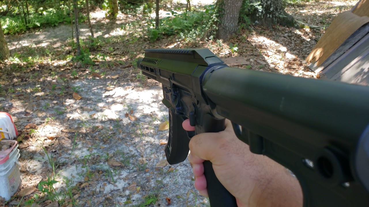 Shooting My POF REBEL 22lr AR Pistol At The Gun Range