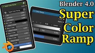 Super Color Ramp (Blender) | A Better & More Useful Node For Shader Editor & Geometry Node Editor